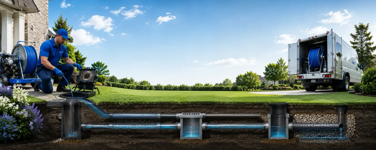 Outdoor drain cleaning information for Glennie, MI